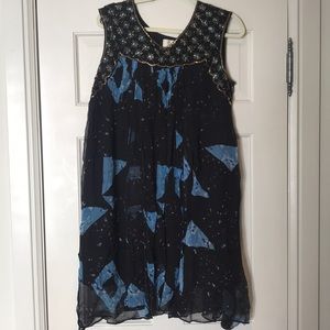 ANTHRO Beaded top cocktail dress